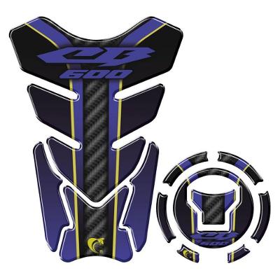 Kit Adesivo Protetor Tanque E Bocal Honda Cb 600 + 2018 Azul Azul