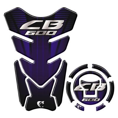 Kit Adesivo Protetor Tanque E Bocal Honda Cb 600 + 2018 Azul Azul