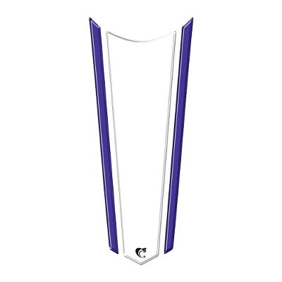 Adesivo Faixa Gravata Resinado Tanque Moto Honda Transparente Transparente E Azul