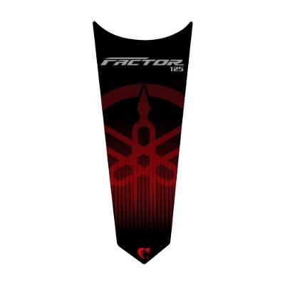 Adesivo Faixa Gravata Tanque Moto Yamaha Factor 125 Vermelho Preto