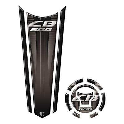 Adesivo Protetor Tanque E Bocal Gravatona Honda Cb 600 + 2018 Preto