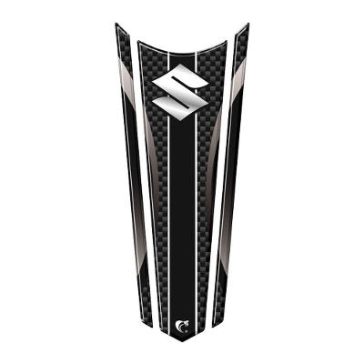 Adesivo Faixa Gravata Resinado Tanque Moto Suzuki Carbono