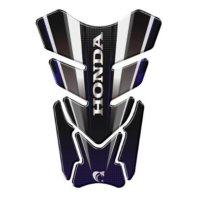 Adesivo Resinado Protetor De Tanque Moto Qualquer Moto Honda Azul Azul E Preto