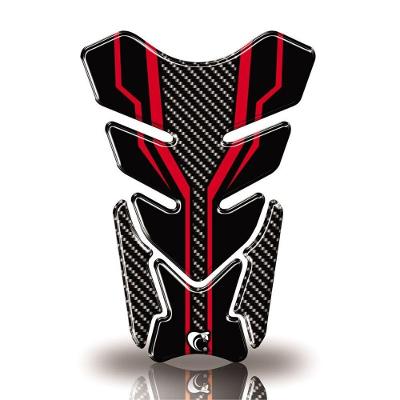 Protetor De Tanque Adesivo Moto Cg Twister Cb Factor Fazer Gsx-S Carbono Vermelho