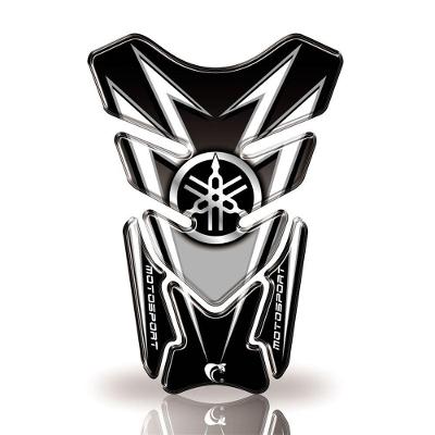 Protetor De Tanque Adesivo Moto Yamaha -Motosport Diversas Cores Preto E Cinza