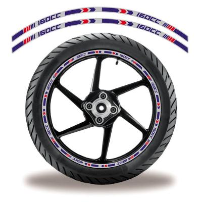 Friso De Roda Adesivo Refletivo Honda Titan 160 Azul Azul