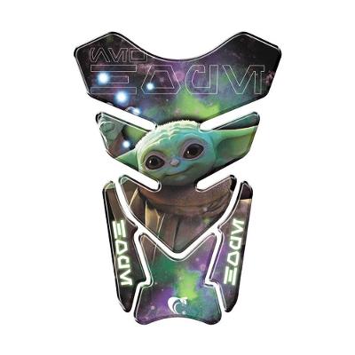 Protetor De Tanque Adesivo Moto Honda Yamaha Suzuki Star Wars Bebe Yoda Verde