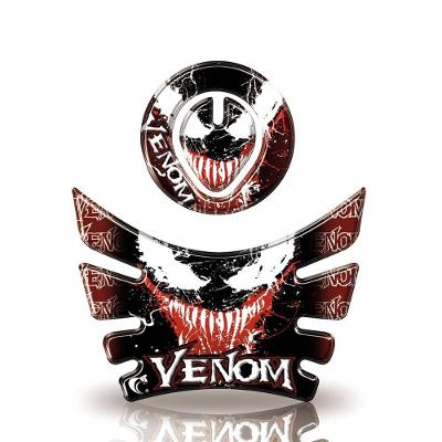 Adesivo Resinado Protetor Tanque Moto Honda Bros Venon Vermelho
