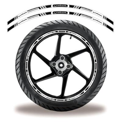 Friso De Roda Adesivo Refletivo Moto Yamaha Lander Preto Preto