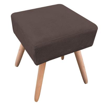 Puff Ibiza Quadrado Suede Marrom Natural
