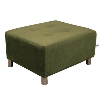 Puff Para Sala Quadrado Decorativo Nero Chumbo