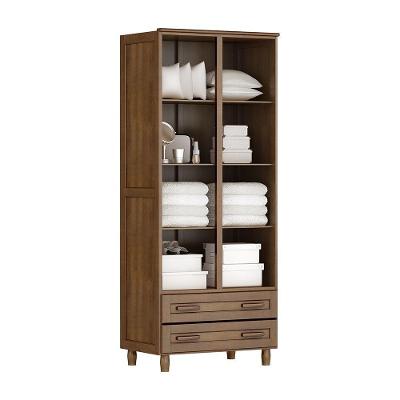 Guarda Roupa Flex Multiuso Imbuia 2 Portas 2 Gavetas