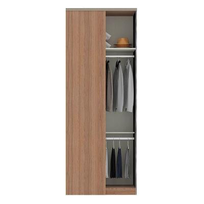 Guarda Roupa Canto Reto 90cm 2 Cabideiros 1 Maleiro Vanilla