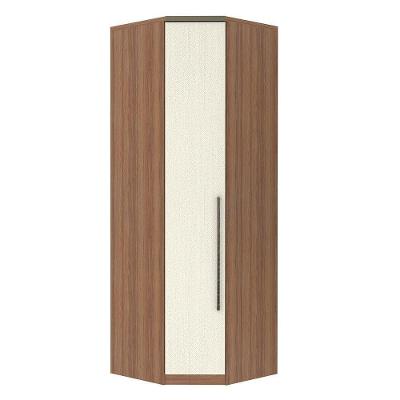Guarda Roupa Canto Diagonal 1 Porta 80cm Vanilla Com Linho