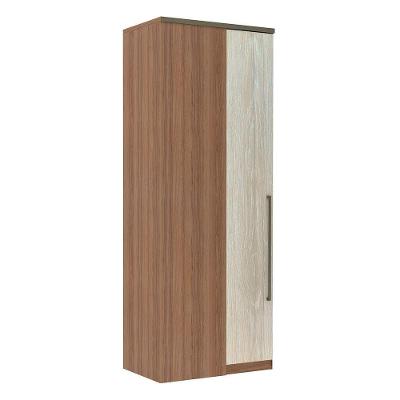 Guarda Roupa Canto 1 Porta 90cm Vanilla Com Legno Crema