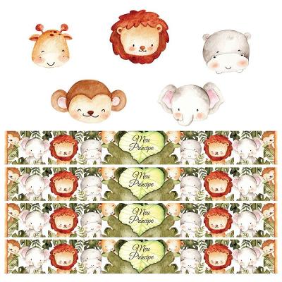 Kit 4 Faixas Decorativas Papel Parede E 5 Adesivos Infantil 