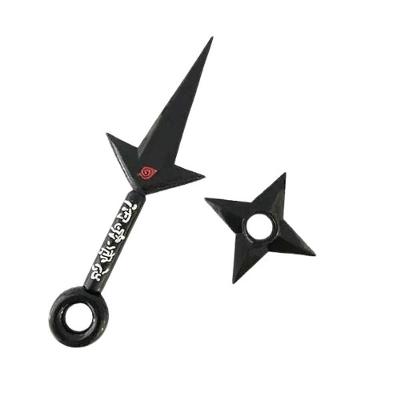 Kit Naruto Shippuden Kunai Minato 23,5Cm + Shuriken 9Cm 9