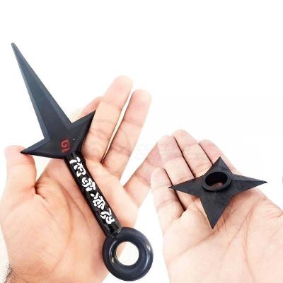 Kit Naruto Shippuden Kunai Minato 23,5Cm + Shuriken 9Cm 3