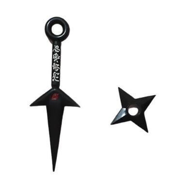 Kit Naruto Shippuden Kunai Minato 23,5Cm + Shuriken 9Cm 7