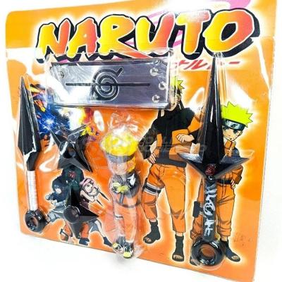 Kit Naruto Bandana Renegada + Kunai Minato, Shuriken Anime