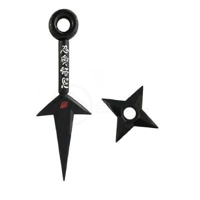 Kit Naruto Shippuden Kunai Minato 23,5Cm + Shuriken 9Cm 8