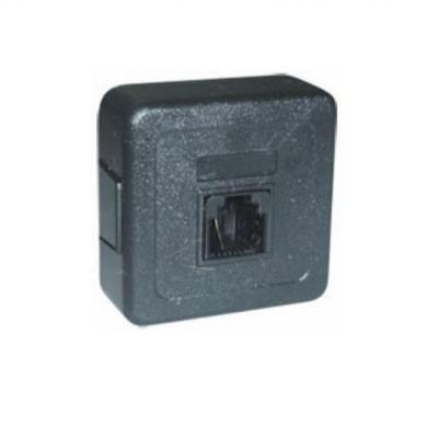 Plug Telefone Pino Macho C/ Jack Americano Jp-12 Preto