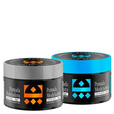 Kit Pomada Efeito Seco + Efeito Brilho Embaixador 250G