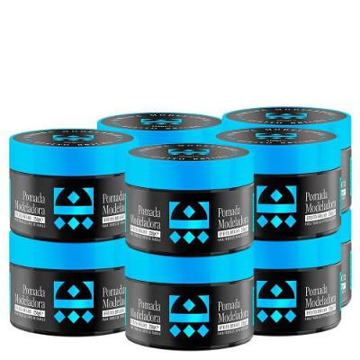 Kit 10 Pomada Para Cabelo Efeito Brilho Embaixador 250G