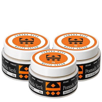 Kit 3 Pomada Nerk Efeito Matte Cream Embaixador 85G