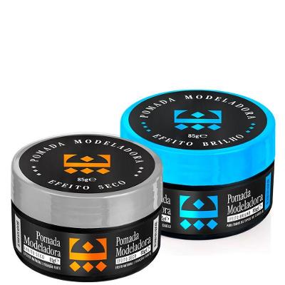 Kit Pomada Efeito Seco + Efeito Neutro Embaixador 85G