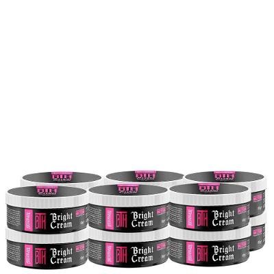 Kit 12 Pomada Efeito Brilho Bright Cream Bth 80G