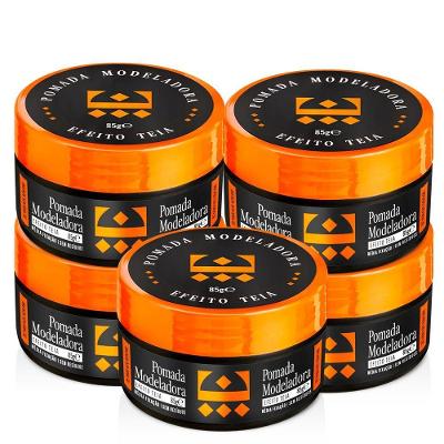 Kit 5 Pomada Para Cabelo Efeito Teia Embaixador 85G