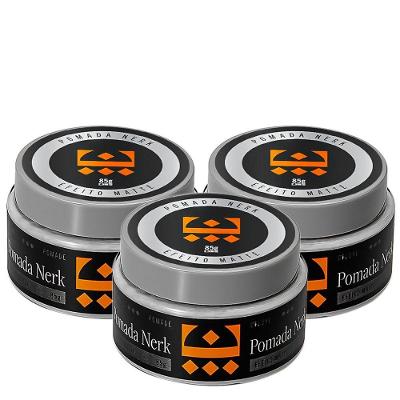 Kit 3 Pomada Nerk Efeito Matte Embaixador 85G