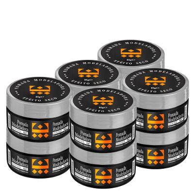 Kit 10 Pomada Para Cabelo Efeito Seco Embaixador 85G