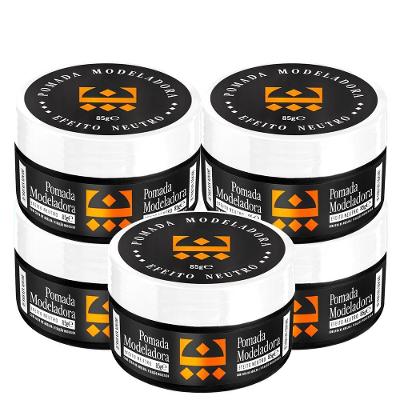 Kit 5 Pomada Para Cabelo Efeito Neutro Embaixador 85G