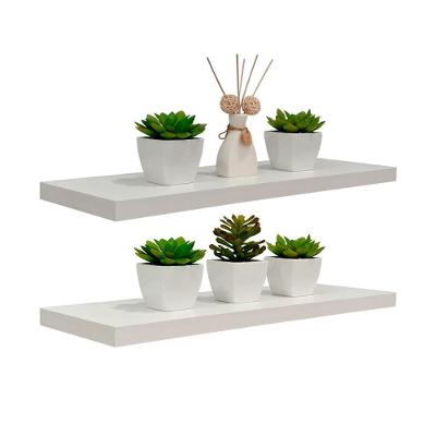 Kit 2 Prateleiras 50 x 20cm Branco Espessura 25mm Invisível