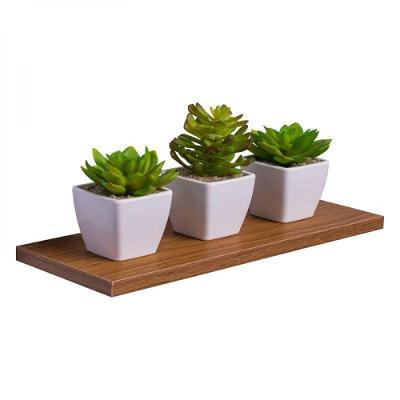 Prateleira 30 X 10cm Freijó Suporte Invisível