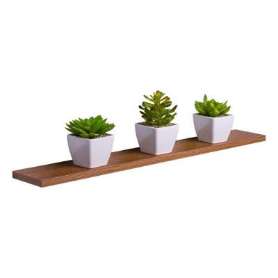 Prateleira 70 X 20cm Freijó Suporte Invisível