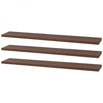 Kit 3 Prateleiras 60 X 10cm Nogal Suporte Invisível