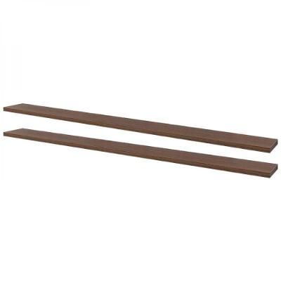 Kit 2 Prateleiras 100 X 20cm Nogal Suporte Invisível