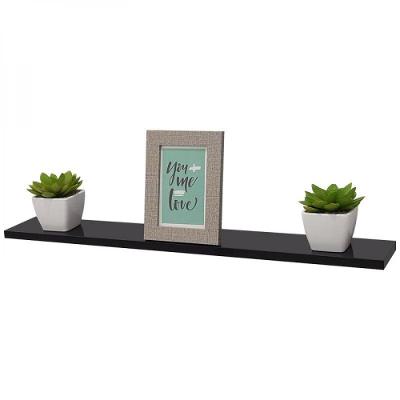 Prateleira 60 X 20cm Preta Suporte Invisível
