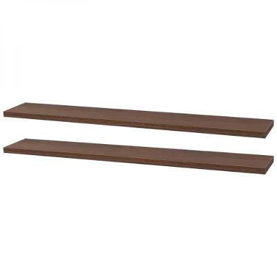 Kit 2 Prateleiras 60 X 10cm Nogal Suporte Invisível