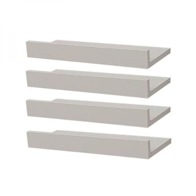 Kit 4 Prateleiras Porta Quadros 50 x 10cm Branca