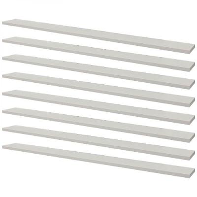Kit 8 Prateleiras 90 X 10cm Branca Suporte Invisível