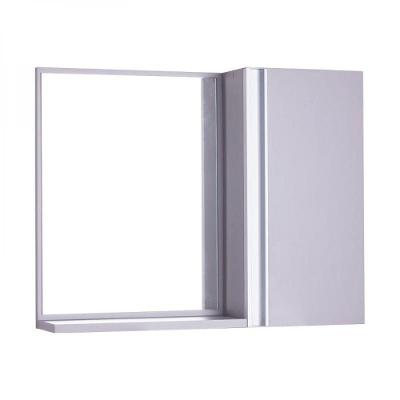 Espelho para Banheiro com Armário Cinza Claro Barra Vertical