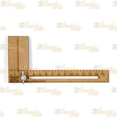 Régua Para Cabelo De Boneca Mdf 15 Cm