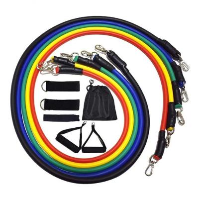 Kit Elástico Extensor Treinamento Pilate Fitness Bands Power
