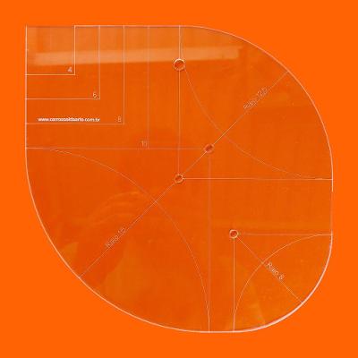 Régua Patchwork Arredondamento Curvo Cristal