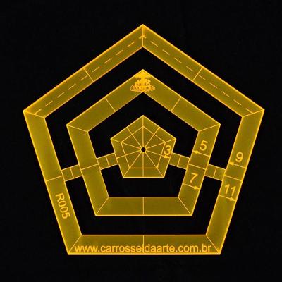 Régua Para Patchwork Pentagono 11cm