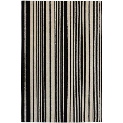 Tapete Para Sala Aruba Bege-preto 1,00x1,50 São Carlos